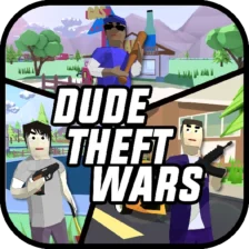 تحميل لعبة Dude Theft Wars مهكرة 2026 للأندرويد APK مجاناً